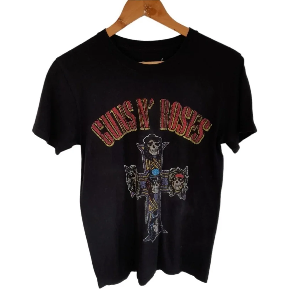 Guns N Roses Black Rock T-Shirt - Picture 1 of 4